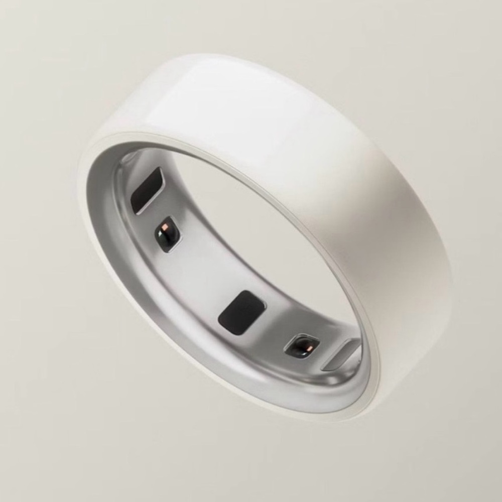 Smart Oura Ring Ceramic Gen 4 - White